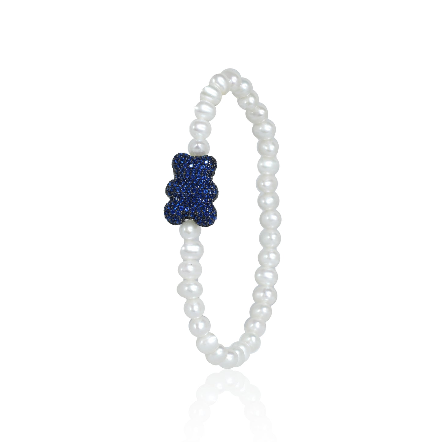 Little Colored Blue Bear Peal Bracelet