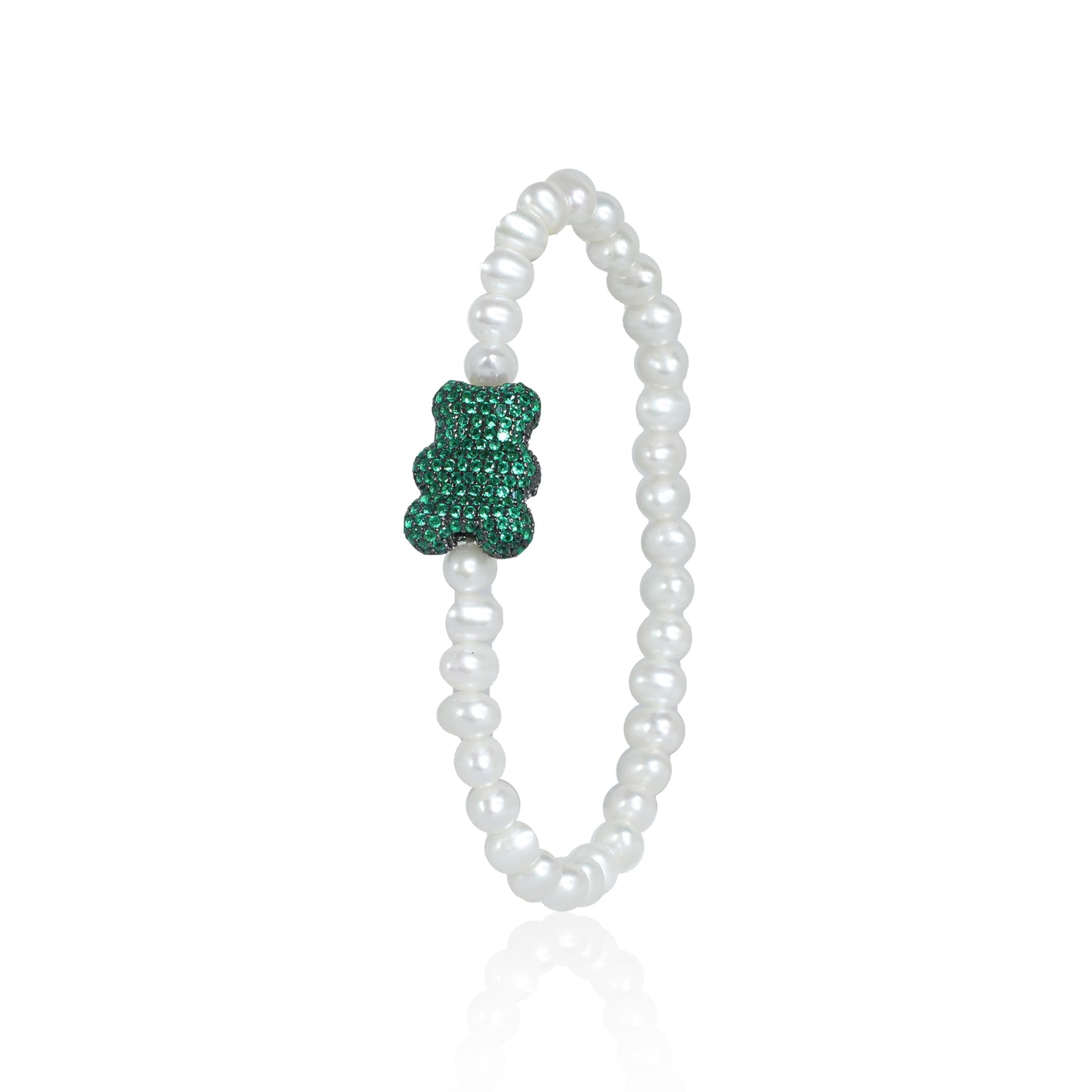Little Colored Blue Bear Peal Bracelet