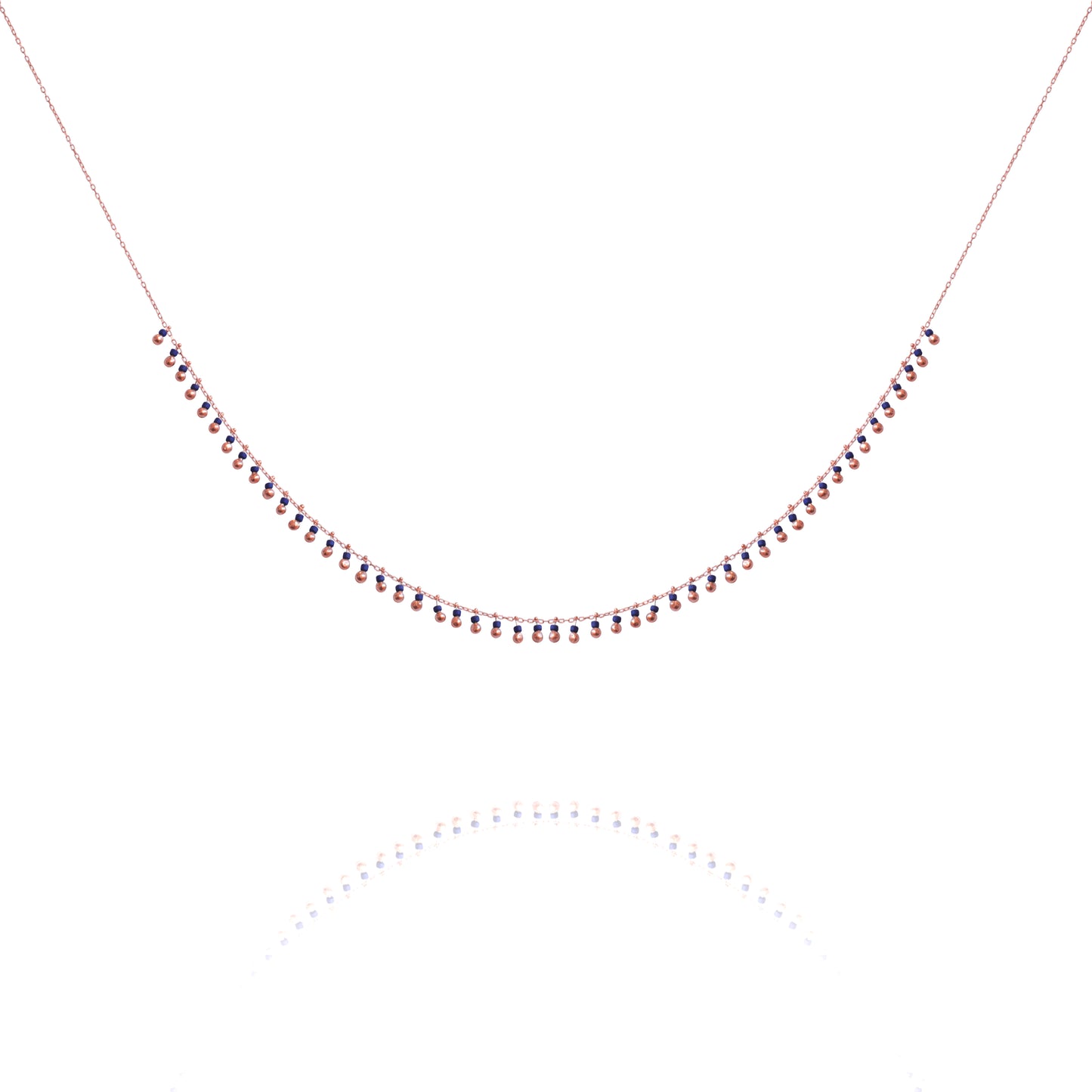 Boules Drops Blue Necklace