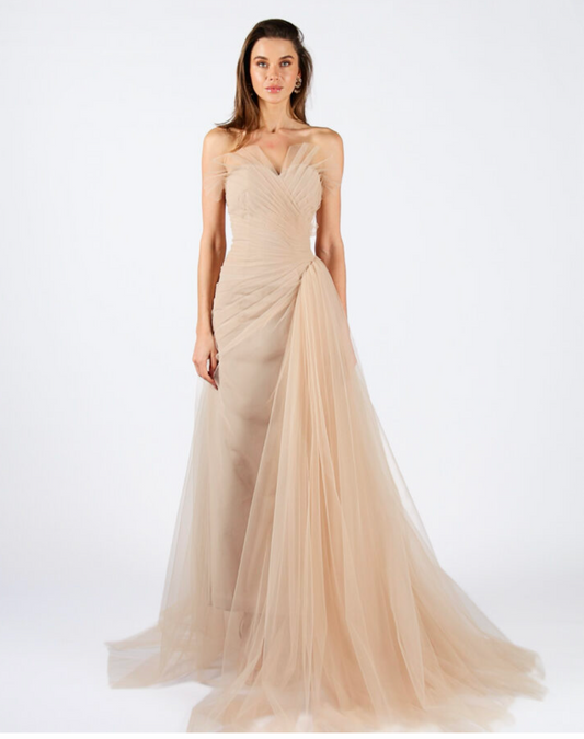 Kylie Strapless Tulle Dress