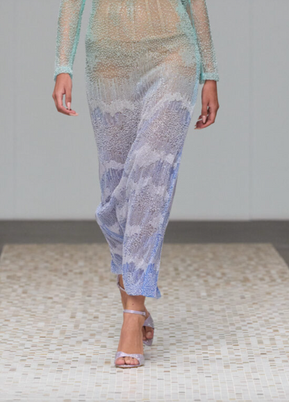 Eliza Sequin Lace Ombre Dress